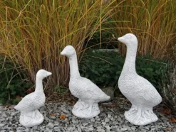 Gartendekoparadies Animaux-Grande famille d'oie