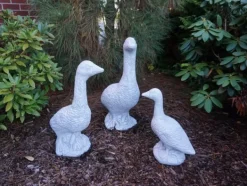 Gartendekoparadies Animaux-Grande famille d'oie
