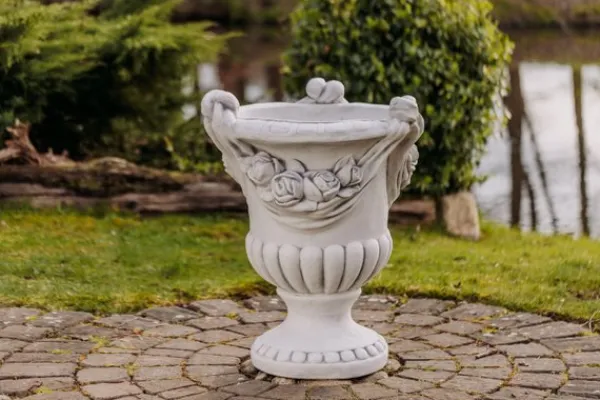Gartendekoparadies Jardinières-Grande jardinière à motif de roses