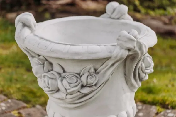 Gartendekoparadies Jardinières-Grande jardinière à motif de roses