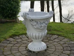 Gartendekoparadies Jardinières-Grande jardinière à motif de roses