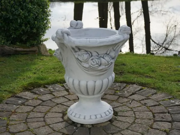 Gartendekoparadies Jardinières-Grande jardinière à motif de roses