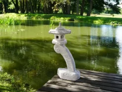 Gartendekoparadies Lanternes En Pierre-Grande lampe japonaise en pierre Rankei