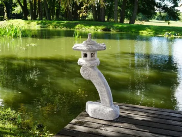 Gartendekoparadies Lanternes En Pierre-Grande lampe japonaise en pierre Rankei