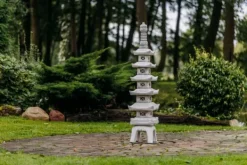 Gartendekoparadies Lanternes En Pierre-Grande pagode japonaise à cinq toits
