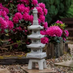 Gartendekoparadies Lanternes En Pierre-Grande pagode japonaise en pierre