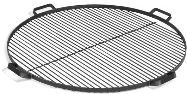 Gartendekoparadies Bols À Feu & Poêles De Jardin-Grille de cuisson en acier avec 4 poignées