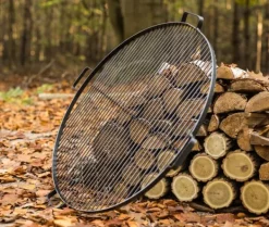Gartendekoparadies Bols À Feu & Poêles De Jardin-Grille de cuisson en acier avec 4 poignées