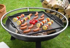 Gartendekoparadies Bols À Feu & Poêles De Jardin-Grille de cuisson en acier pour braséro