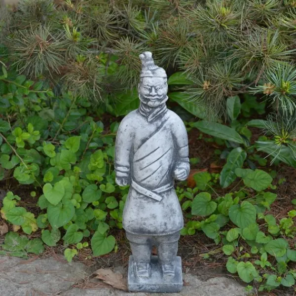 Gartendekoparadies Figures & Statues-Guerrier Chinois en Terre Cuite - Motif I