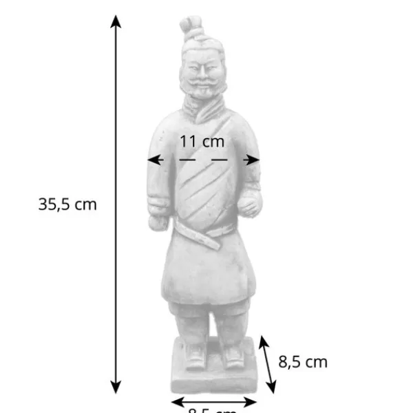 Gartendekoparadies Figures & Statues-Guerrier Chinois en Terre Cuite - Motif I