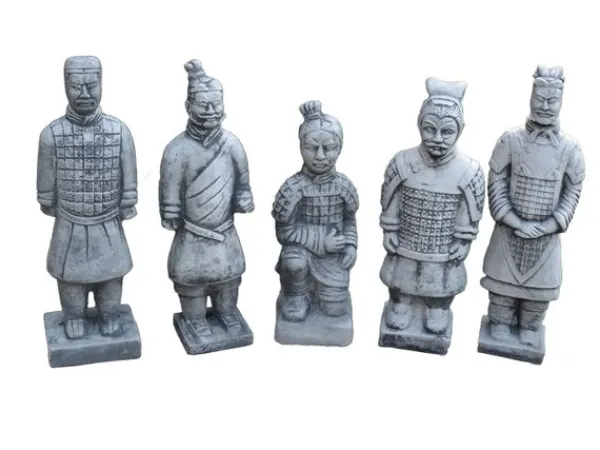 Gartendekoparadies Figures & Statues-Guerrier Chinois en Terre Cuite - Motif I