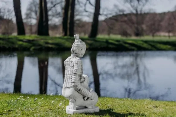Gartendekoparadies Figures & Statues-Guerrier chinois en terre cuite