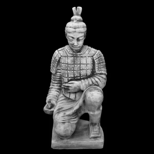 Gartendekoparadies Figures & Statues-Guerrier chinois en terre cuite