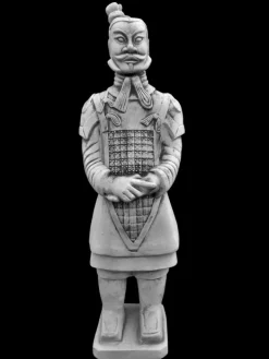 Gartendekoparadies Figures & Statues-Guerrier chinois en terre cuite
