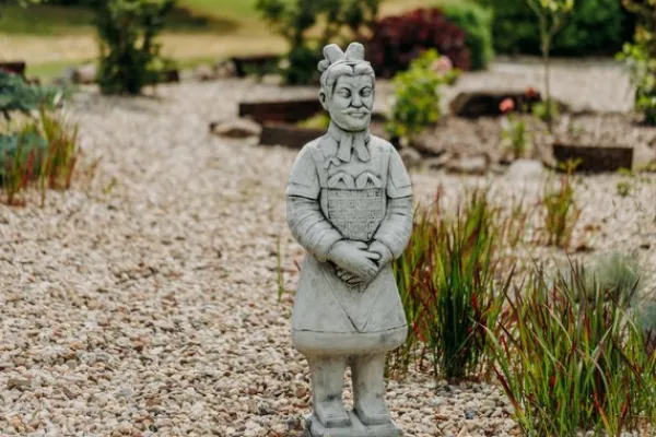 Gartendekoparadies Figures & Statues-Guerrier chinois en terre cuite en uniforme de général