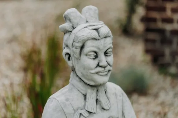 Gartendekoparadies Figures & Statues-Guerrier chinois en terre cuite en uniforme de général
