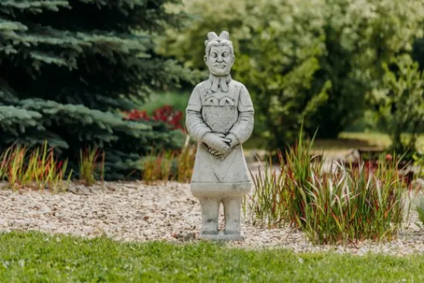 Gartendekoparadies Figures & Statues-Guerrier chinois en terre cuite en uniforme de général