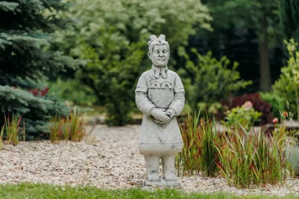 Gartendekoparadies Figures & Statues-Guerrier chinois en terre cuite en uniforme de général