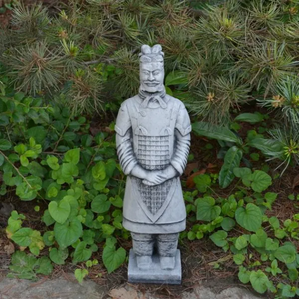 Gartendekoparadies Figures & Statues-Guerrier Chinois en Terre Cuite - Motif II
