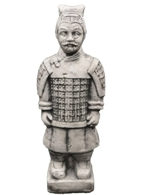 Gartendekoparadies Figures & Statues-Guerrier debout en terre cuite
