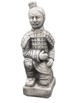 Gartendekoparadies Figures & Statues-Guerrier en terre cuite agenouillé