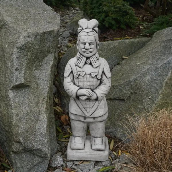 Gartendekoparadies Figures & Statues-Guerrier moyen en terre cuite