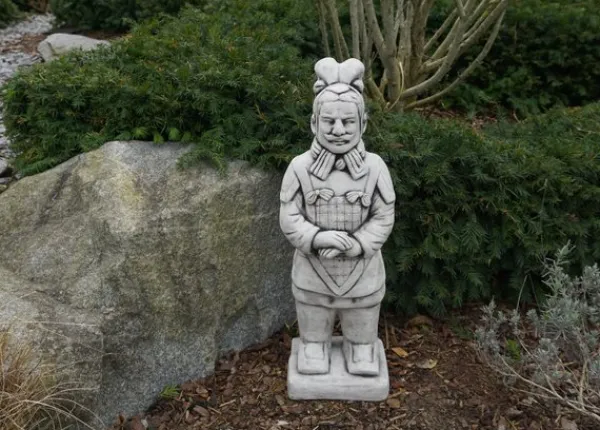 Gartendekoparadies Figures & Statues-Guerrier moyen en terre cuite
