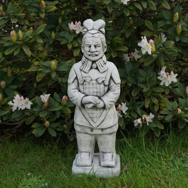 Gartendekoparadies Figures & Statues-Guerrier moyen en terre cuite