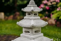 Gartendekoparadies Lanternes En Pierre-Immense pagode japonaise en pierre