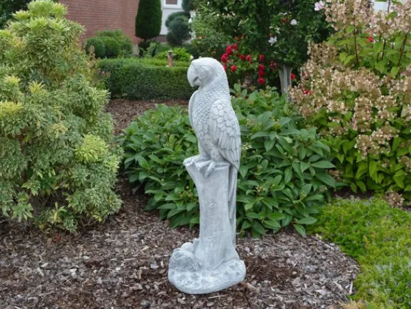 Gartendekoparadies Animaux-Immense sculpture de perroquet