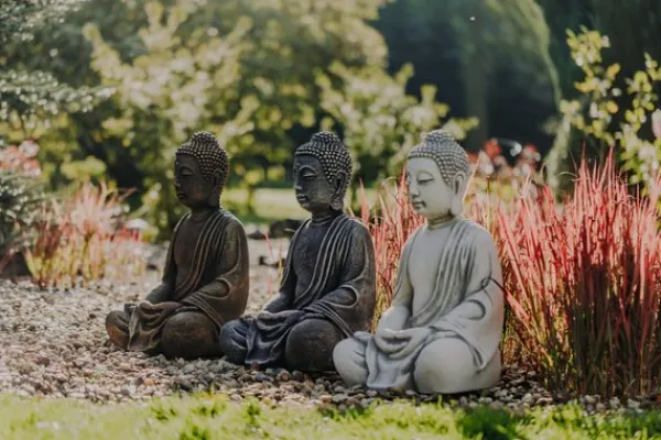 Gartendekoparadies Bouddhas-Immense statue de Bouddha de style antique