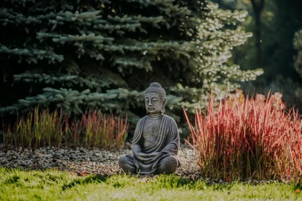 Gartendekoparadies Bouddhas-Immense statue de Bouddha de style antique