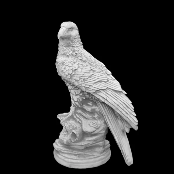 Gartendekoparadies Animaux-Imposant aigle sur socle rond