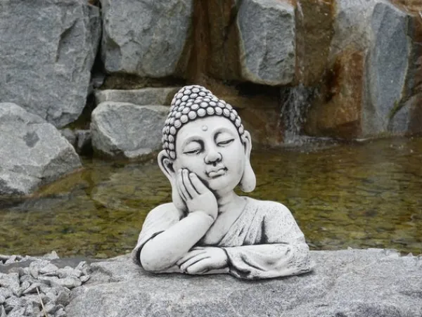 Gartendekoparadies Bouddhas-Imposant buste de bouddha