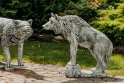 Gartendekoparadies Animaux-Imposante statue de loup