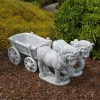 Gartendekoparadies Jardinières-Impressionnante équipe de chevaux