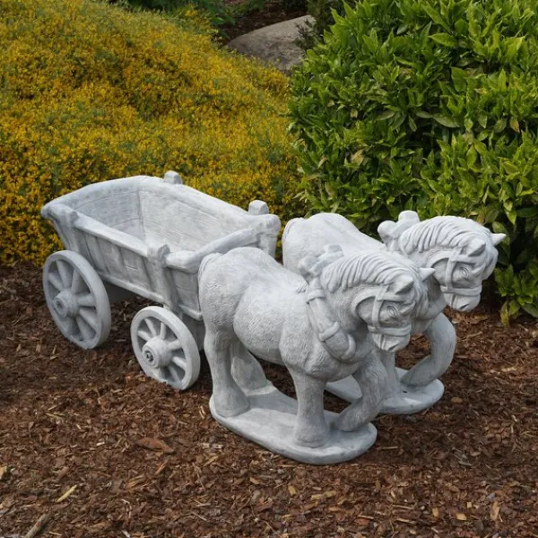 Gartendekoparadies Jardinières-Impressionnante équipe de chevaux