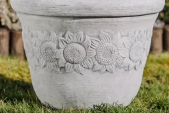 Gartendekoparadies Jardinières-Jardinière de taille moyenne avec motif tournesol