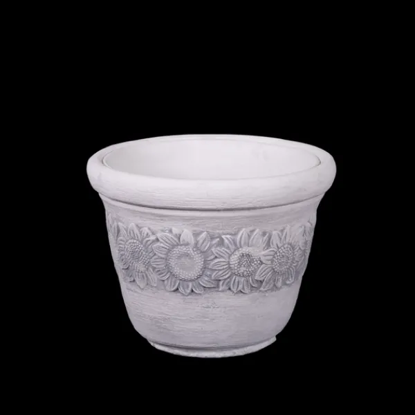 Gartendekoparadies Jardinières-Jardinière de taille moyenne avec motif tournesol