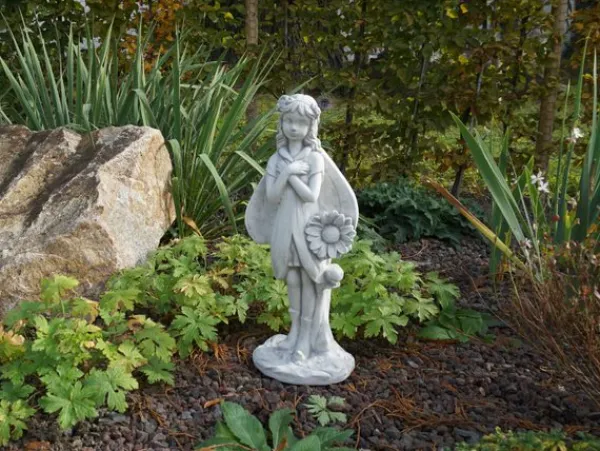 Gartendekoparadies Belle|Figures & Statues-Joli elfe au tournesol