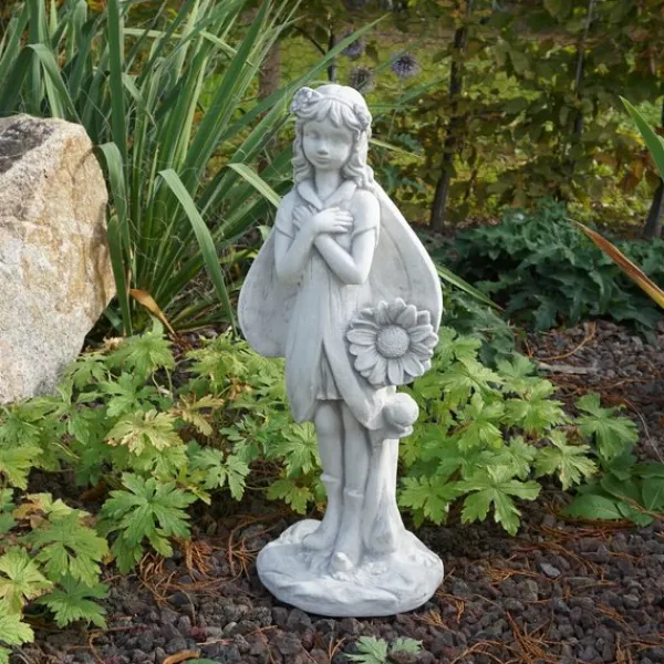 Gartendekoparadies Belle|Figures & Statues-Joli elfe au tournesol