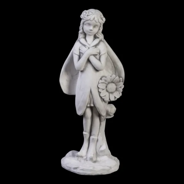 Gartendekoparadies Belle|Figures & Statues-Joli elfe au tournesol
