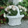 Gartendekoparadies Jardinières-Joli pot en guise de corbeille à fleurs