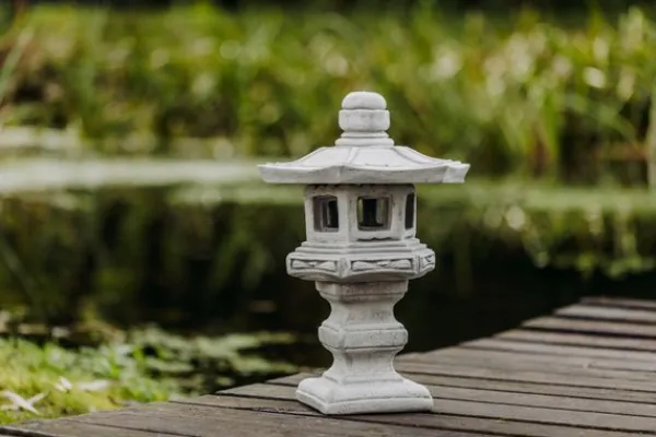 Gartendekoparadies Lanternes En Pierre-Lampe en pierre japonaise Tachi-gata