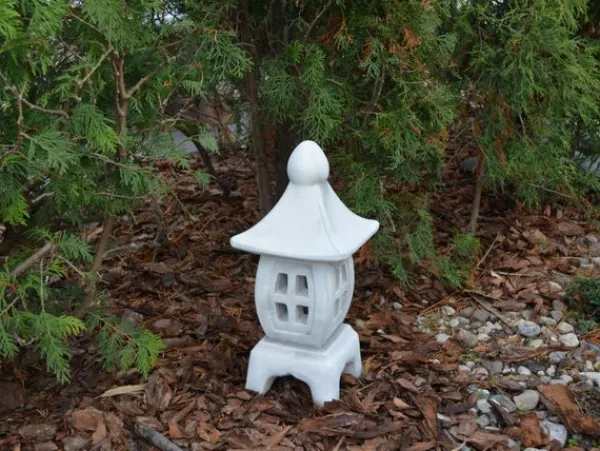 Gartendekoparadies Lanternes En Pierre-Lanterne en pierre bombée Oki-gata-yukimi