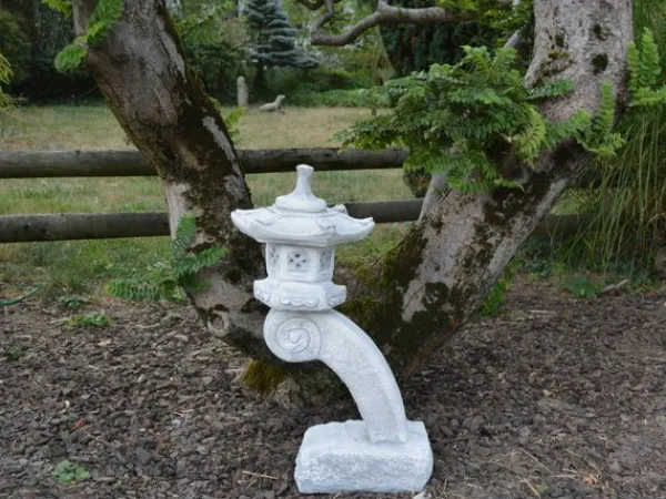 Gartendekoparadies Lanternes En Pierre-Lanterne en pierre Rankei japonaise galbée