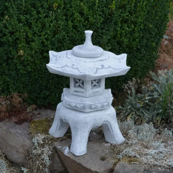 Gartendekoparadies Lanternes En Pierre-Lanterne japonaise en pierre de style Oki-gata