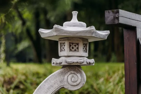 Gartendekoparadies Lanternes En Pierre-Lanterne japonaise géante en pierre de Rankei