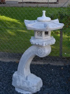 Gartendekoparadies Lanternes En Pierre-Lanterne japonaise géante en pierre de Rankei